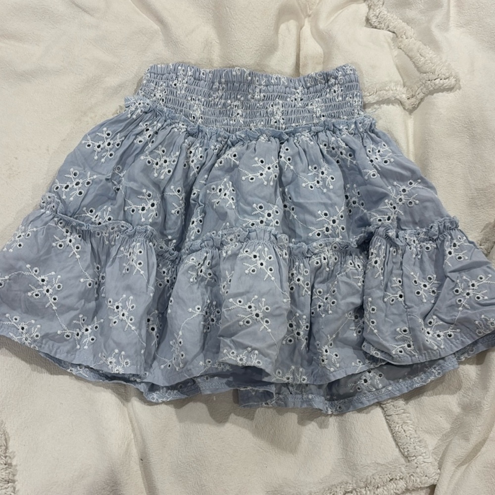 Girls Flower Printed Skirt
